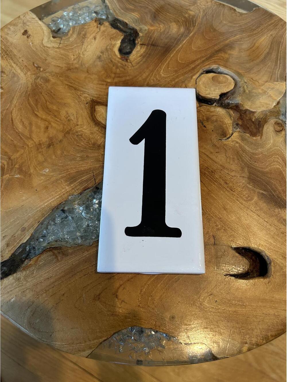 Ceramic House Number Plaque '1'